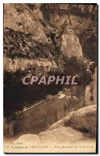 Cartes postales Fontaine de Vaucluse Vue generale de la source
