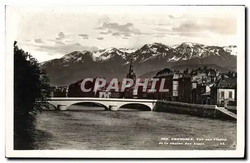 Ansichtskarte AK Grenoble Vur sur l'Isere et la Chaine des Alpes