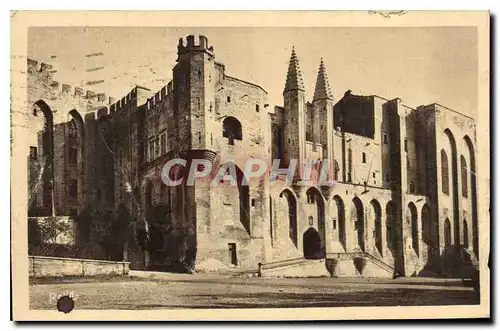 Ansichtskarte AK Avignon vaucluse Facade occidentale du palais des Papes