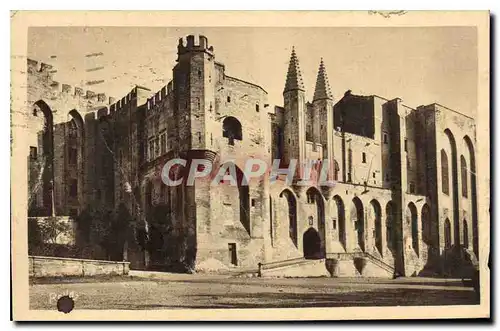 Cartes postales Avignon vaucluse Facade occidentale du palais des Papes