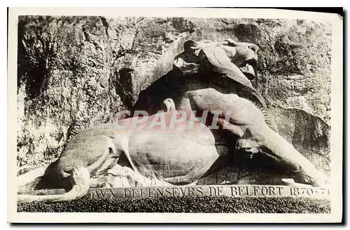 Cartes postales Aux defenseurs de Belfort