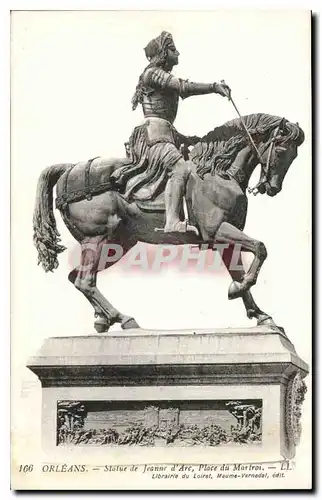 Cartes postales Orleans Statue de Jeanne d'Arc Place du Martroi