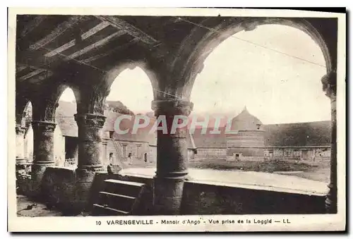 Cartes postales Varengeville Manoir d'Ango Vue prise de la Loggia