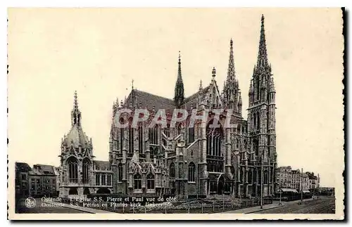 Cartes postales Ostende l'Eglise S S Pierre et Paul vue de Cote