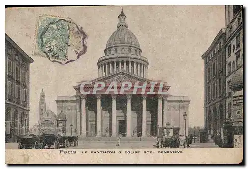 Ansichtskarte AK Paris le Pantheon et Eglise Ste Genevieve