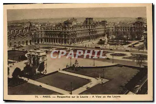 Ansichtskarte AK Paris Perspective sur le Louvre