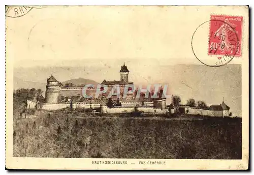 Cartes postales Haut Koenigsbourg vue generale