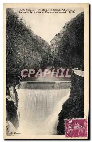 Cartes postales Dauphine Route de la Grande Chartreuse la Chute du Guiers et l'entree du desert