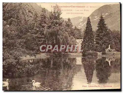 Cartes postales Les Pyrenees Centrales 1 serie Luchon Lac du Parc des Quinconces