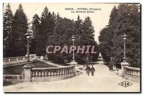 Cartes postales Vittel Vosges la Grande Allee