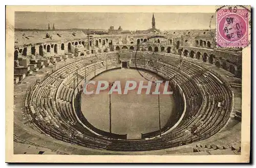 Ansichtskarte AK Nimes Interieur des Arenes Romaines