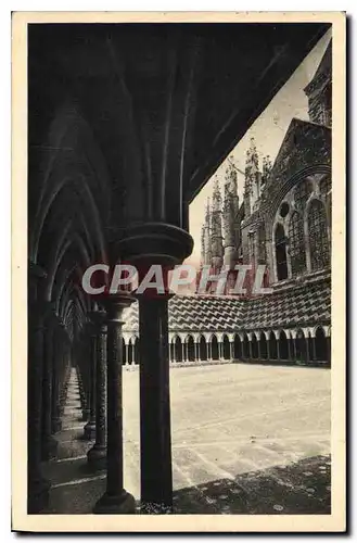 Cartes postales Abbaye du Mont St Michel le Cloitre