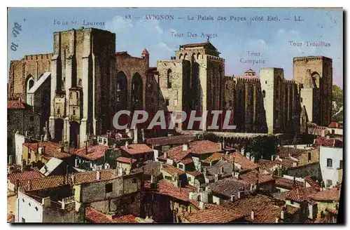 Cartes postales Avignon le Palais des Papes Cote Est