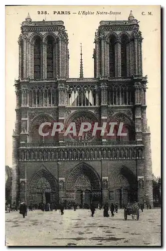 Cartes postales Paris l'Eglise Notre Dame