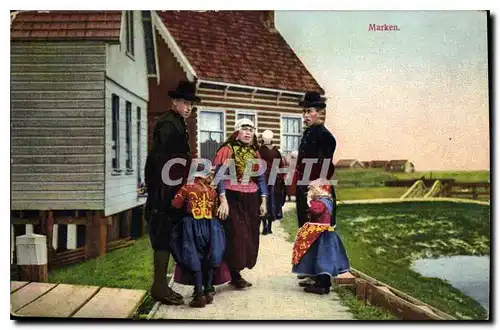 Cartes postales Marken Folklore