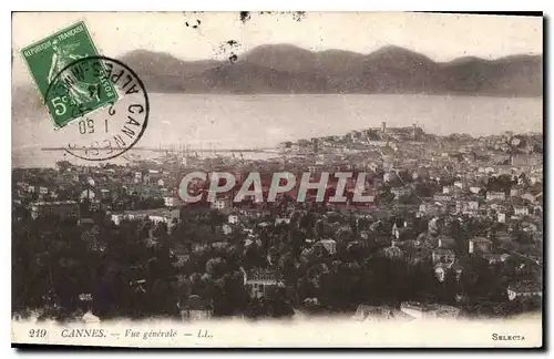 Cartes postales Cannes vue generale