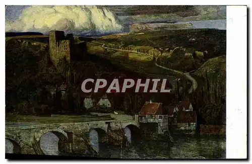 Cartes postales Museum der bildenden Kunste zu Leipzig Paul Schultze Naumburg Burg Plaue