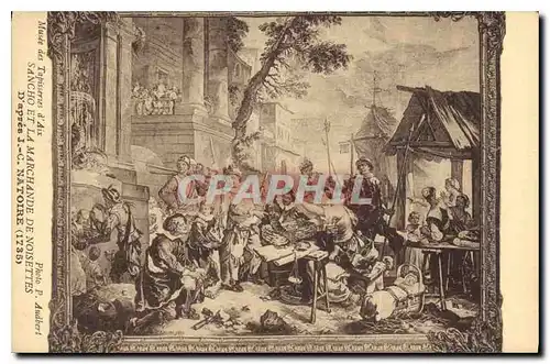 Cartes postales Sancho Et la Marchande de Noisettes d'apres J C Natoire 1735