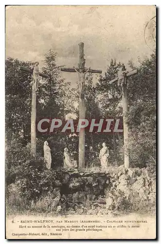 Cartes postales Saint Walfroy par Margut Ardennes Calvaire Monumental