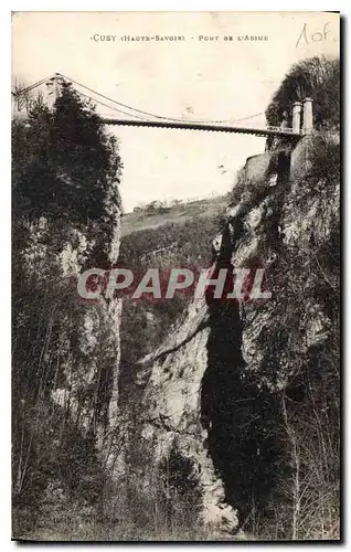 Ansichtskarte AK Cusy Haute Savoie Pont de l'Abime