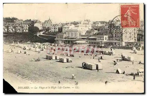 Ansichtskarte AK Dinard la Plage et le Hight Life Casino