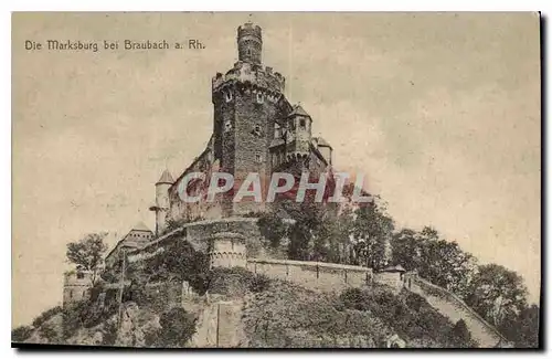 Cartes postales Die Marksburg Bel Braubach a Rh