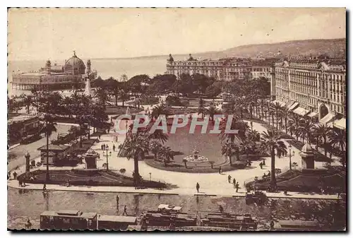 Ansichtskarte AK Nice A M vue d'ensemble des Jardins Albert Ier et le Palais de la Jetee