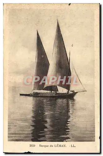 Cartes postales Barque du Leman Bateau
