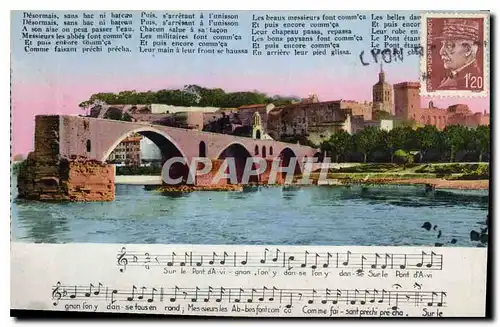 Ansichtskarte AK Avignon le Pont Saint Benezet XII siecle