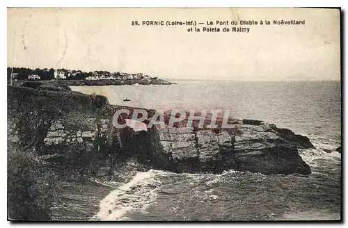 Cartes postales Pornic Loire Inf le Pont du Diable a la Noeveillard et la Pointe de Malmy