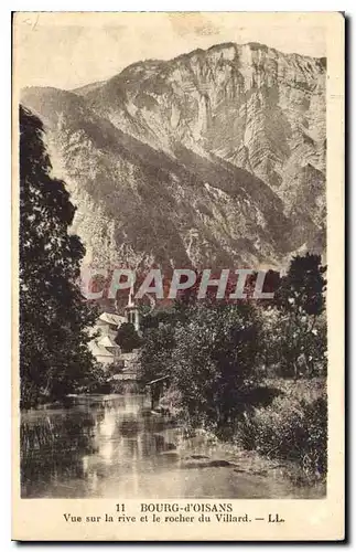 Ansichtskarte AK Bourg d'Oisans vue sur la rive et le rocher du Villard