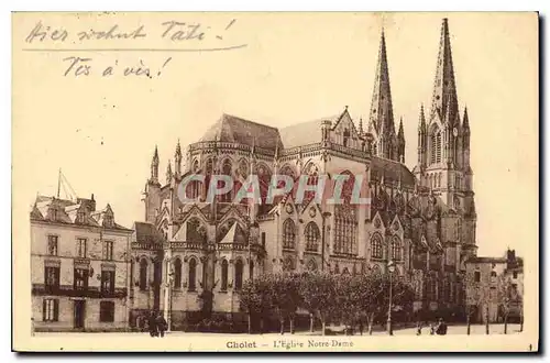 Cartes postales Cholet l'Eglise Notre Dame