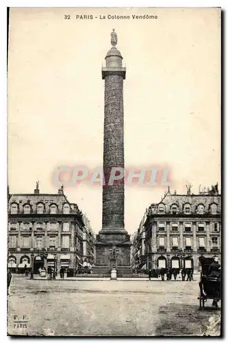 Cartes postales Paris la Colonne Vendome