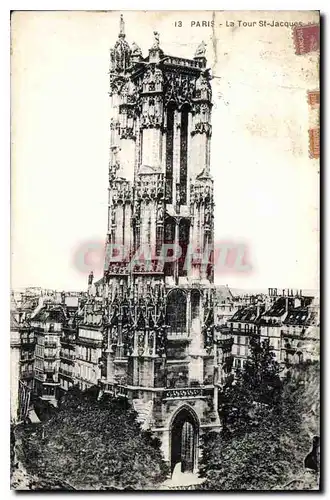 Cartes postales Paris la Tour St Jacques