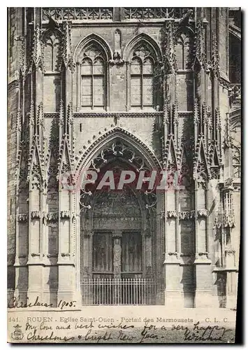 Ansichtskarte AK Rouen Eglise Saint Ouen Portail des Marmousets