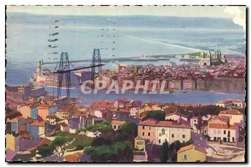 Ansichtskarte AK Marseille Bouches du Rhone vue generale sur le Vieux Port et les Bassins