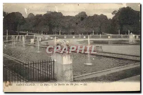 Ansichtskarte AK Saint Cloud le Parc le Bassin des 24 Jets