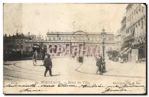 Cartes postales Bordeaux Hotel de Ville