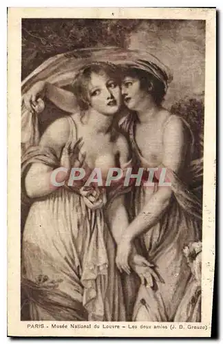 Cartes postales Musee National du Louvre les deux amies J B Greuze