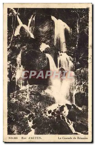 Cartes postales Env d'Autun la Cascade de Brisecou