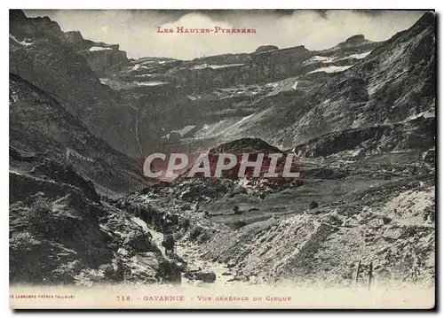 Ansichtskarte AK Les Hautes Pyrenees Gavarnie vue generale du Cirque