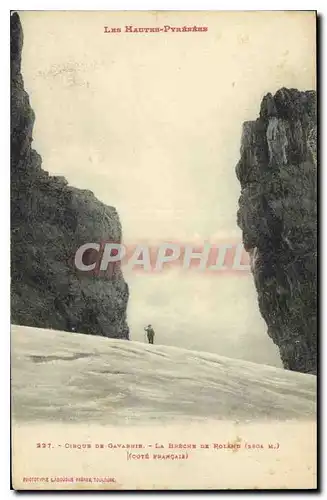 Cartes postales Cirque de Gavarnie la Breche de Roland Cote Francais