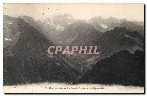 Cartes postales Cauterets le Lac de Gaube et le Vignemale