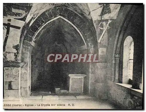 Cartes postales Esse Indre Eglise la Crypte XII siecle
