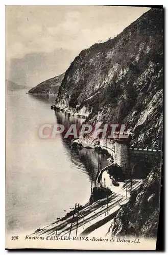 Cartes postales Environs d'Aix les Bains rochers de Brison