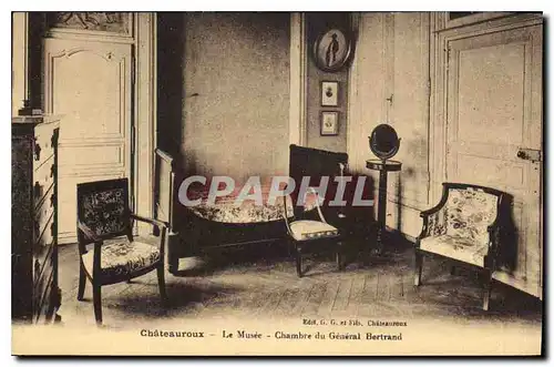 Cartes postales Chateauroux le Musee Chambre du General Bertrand