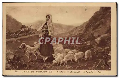 Ansichtskarte AK La Vie de Bernadette l'enfance de Bernadette a Bartres