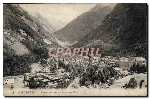 Cartes postales Cauterets Panorama pris du Mamelon Vert