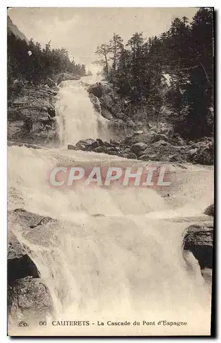 Cartes postales Cauterets la Cascade du Pont d'Espagne