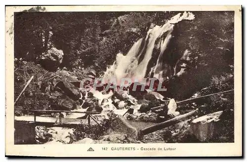 Ansichtskarte AK Cauterets Cascade de Lutour